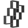 Image de Fmd - Etagère Design 81,2x15,7x94,3 Cm Anthracite - Becky