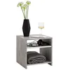 Image de Fmd - Table D'Appoint 40x40x40 Cm Décor Gris Béton Et Blanc