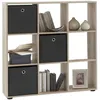 Image de Bibliothèque 9 Niches 104,5x33x108,5 Cm Chêne - Voska