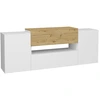 Image de CALICOSY - Meuble TV 2 portes 2 tiroirs Olpe - L182 cm