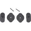Image de KLICKfix 0311A Fixe panier II pour panier à mailles serrées, noir (1 paire)