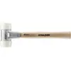 Image de Maillet À Frappe Amortie Baseplex Longueur 340 Mm D. De La Tête 50 Mm Dur Bois Nylon Blanc