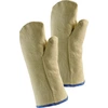 Image de Gants de protection anti-chaleur Fauster avec isolation, taille universelle, jaune, tissu aramide