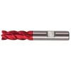 Image de Fraise Cylindrique Longue, 4 Dents, En Carbure Monobloc Avec Angle D'Hélice De 35°/38°, Queue Hb, Fire, Ø D1 - H10 : 18,0 Mm, Long. Totale L1 92 Mm
