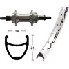Image de Roue H 26x1.9Cr.ZKR silb.rigide 36L Rodi Airline 1 silb.inox spi.