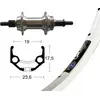Image de Pièces de vélo Roue arrière 28x1,75 Moyeu à vis 6-7 vitesses argenté 36 trous Ryd...