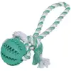 Image de Nobby   Balle En Caoutchouc Plein Avec Corde Pour Chien, Gamme Dental Line   Ø 7 Cm, Longueur Avec Corde 30 Cm