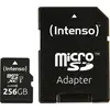 Image de Intenso Premium - Carte mémoire flash (adaptateur microSDXC vers SD inclus) - 256 Go - UHS-I / Class10 - microSDXC UHS-I