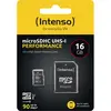 Image de Intenso microSD UHS-I Performance 16GB