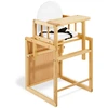 Image de Chaise haute combinée « Lene », pin verni clair