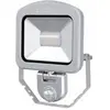 Image de Ledino Projecteur LED avec capteur PIR Charlottenburg 20SWI, 20W, 3000K, argent blanc chaud