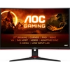 Image de AOC Gaming C27G2E/BK - Moniteur LED - gaming - incurvé - 68,6 cm (27") - 1920 x 1080 Full HD (1080p) @ 165 Hz - VA - 350 cd/m² - 3000:1 - 1 ms - 2xHDMI, VGA, DisplayPort - haut-parleurs - Noir, Rouge