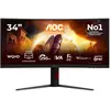 Image de AOC G4 Gaming écran plat de PC 86,4 cm (34") 3440 x 1440 pixels Noir, Rouge