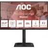Image de Moniteur AOC 24E4U 60,5 cm (23,8") 1920 x 1080 pixels Full HD LED Noir