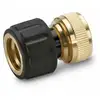Image de Karcher - Kärcher Home & Garden 2.645-017.0 Laiton Adaptateur De Tuyau 13 Mm (1/2') - 15 Mm (5/8') Avec Système Aquastop Q102642