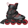 Image de Playlife Inline Skates Dark Breeze, taille réglable, noir/rouge/gris, pour enfants, roulement à billes ABEC 5, art. no. : 880270