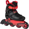 Image de Powerslide Enfants Patin en ligne Jet Black, taille réglable en noir / rouge