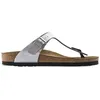 Image de Birkenstock Gizeh, mule/séparateur d'orteils pour femmes, argent(argent), taille 39