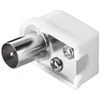 Image de goobay Koaxial Winkel Rundstecker mit Schraubbefestigung Plastikgehäuse 9,5 mm (Bulk)