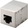 Image de Connecteur/coupleur modulaire RJ45, CAT 5e, boîtier entièrement métallique - 2x prise RJ45 (8P8C)