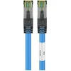 Image de Câble patch CAT 8.1, S/FTP (PiMF), bleu, 5 m - Conducteur en cuivre sans oxygène (OFC) à 99,9 %, AWG 24, gaine de câble sans halogène (LSZH)