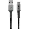 Image de goobay 49296 Câble USB 2.0 A/USB C 1,0 m noir gris