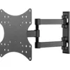Image de Goobay 49715 Basic Support TV mural Basic FULLMOTION (S), Noir - 23 à 42 pouces (58-107cm)