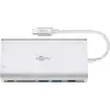 Image de Goobay 49850 Adaptateur multi-ports USB-C  Premium, argent - étend un port USB-C  à 1x HDMI , 2x USB-A, 1x fente pour carte SD, 1x fente pour carte microSD, 1x USB-C , 1x RJ45, 1x VGA, 1x 3,5