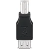 Image de goobay USB 2.0 Hi-Speed Adapter A Stecker auf B Buchse schwarz (Bulk)
