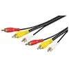 Image de Câble De Connexion Audio Vidéo Composite, 3x Rca Avec Câble Vidéo Rg59, 3 Connecteurs Cinch 3 Connecteurs Cinch. Longueur De Câble 10 M