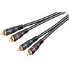 Image de Cable Audio 2x RCA vers 2x RCA 10m (Noir) #DEFAULT