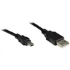 Image de Goobay Cable Usb Anschl. Ab St/st Mini5p 5m Noir (50769)