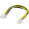 Image de Goobay 51358 ATX12 P4 Câble/adaptateur d'alimentation PC ; 4 pôles à 8 pôles, 0,2 m