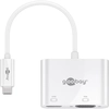 Image de Goobay 52430 station d'accueil Avec fil &sans fil USB 3.2 Gen 1 (3.1 Gen 1) Type-A + Type-C Blanc - Neuf