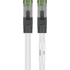 Image de Goobay 55123 CAT 8.1 câble réseau, S/FTP (PiMF), blanc, 0.5 m - LSZH sans halogène, cuivre AWG 24