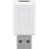 Image de Goobay 55225 Adaptateur USB 3.0 SuperSpeed vers USB-C , blanc Connecteur USB-C  femelle > USB 3.0 mâle (type A)