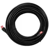 Image de Cat 6a/6a Câble Patch Extérieur, U/utp, Noir, Conducteur En Cuivre (cu), Double Gaine Extérieure (pe). Longueur De Câble 15 M