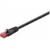 Image de Goobay 55435 Câble patch CAT 6 Outdoor, U/UTP, noir, 30 m - Matériau cuivre, gaine extérieure PE