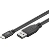 Image de Câble USB 2.0 Goobay 55466 USB-C  vers USB A, noir, 1 m - adapté aux appareils équipés d'un port USB-C 