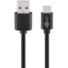 Image de Goobay 55467 câble USB USB 2.0 0,5 m USB C USB A Noir - Neuf