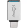 Image de Goobay 56620 cable gender changer USB C USB A Silver