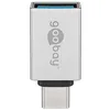Image de Goobay - Usb-c /usb-a 3.0 Otg Adaptateur Superspeed Pour Câble De Recharge, Argenté, Adaptateur Usb-c  Avec Connecteur Usb-c  Prise Usb 3.0 (type A). Version Couleur Argenté