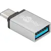 Image de Goobay 56620 changeur de genre de câble USB C USB A Argent - Neuf