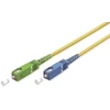 Image de Goobay 59666 Câble à fibre optique (FTTH), monomode (OS2) jaune, (simplex), 30 m, 30 m, jaune - connecteur SC-APC (8°) > connecteur SC-UPC, gaine de câble sans halogène (LSZH), fibre optique (L