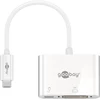 Image de Goobay 62108 Adaptateur USB-C  vers DVI, PD, blanc, 0,15 m - étend un port USB-C  vers un port DVI