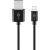 Image de Goobay 63523 Câble de charge et de synchronisation Lightning USB, 1 m, noir