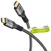 Image de Goobay 64999 Plus Series Câble HDMI  Ultra High-Speed, 0.5 m, noir-argent - 8K/60Hz