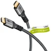 Image de Goobay 65260 Plus Series Câble HDMI  Ultra High-Speed, 1 m, noir-argent - 8K/60Hz
