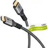 Image de Goobay 65262 Plus Series Ultra High-Speed HDMI  cable, 3 m, noir-argent - 8K/60Hz