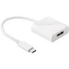Image de Adaptateur Usb-c  À Displayport , Usb-c  Homme Displayport  Femme. Version Couleur Blanc